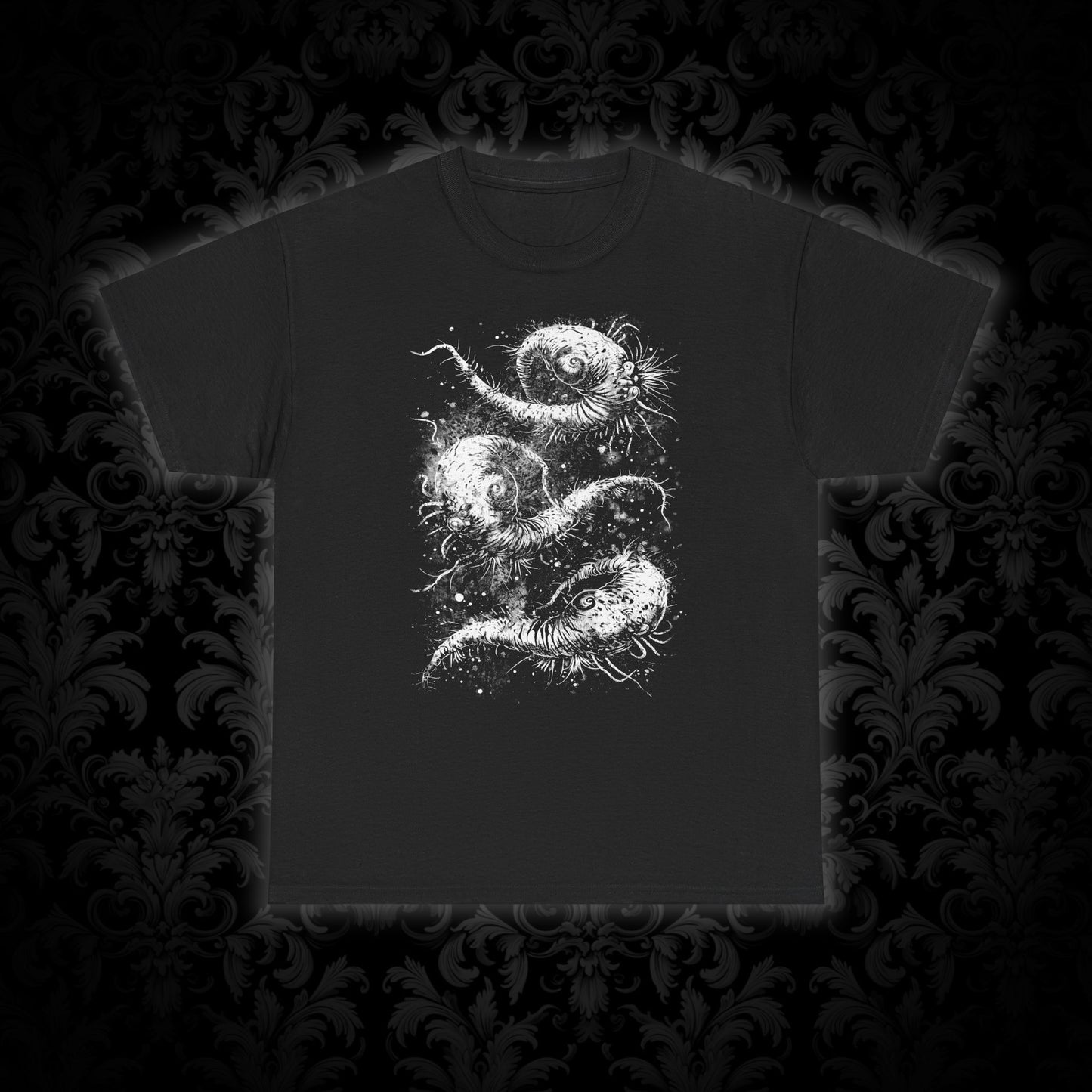 Unisex T-shirt Cosmic Worms in White