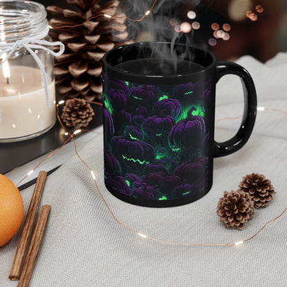 Mug Spooky Purple Halloween Pumpkins - Frogos Design