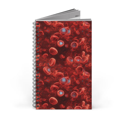 Spiral Notebook Blood Cells - Frogos Design