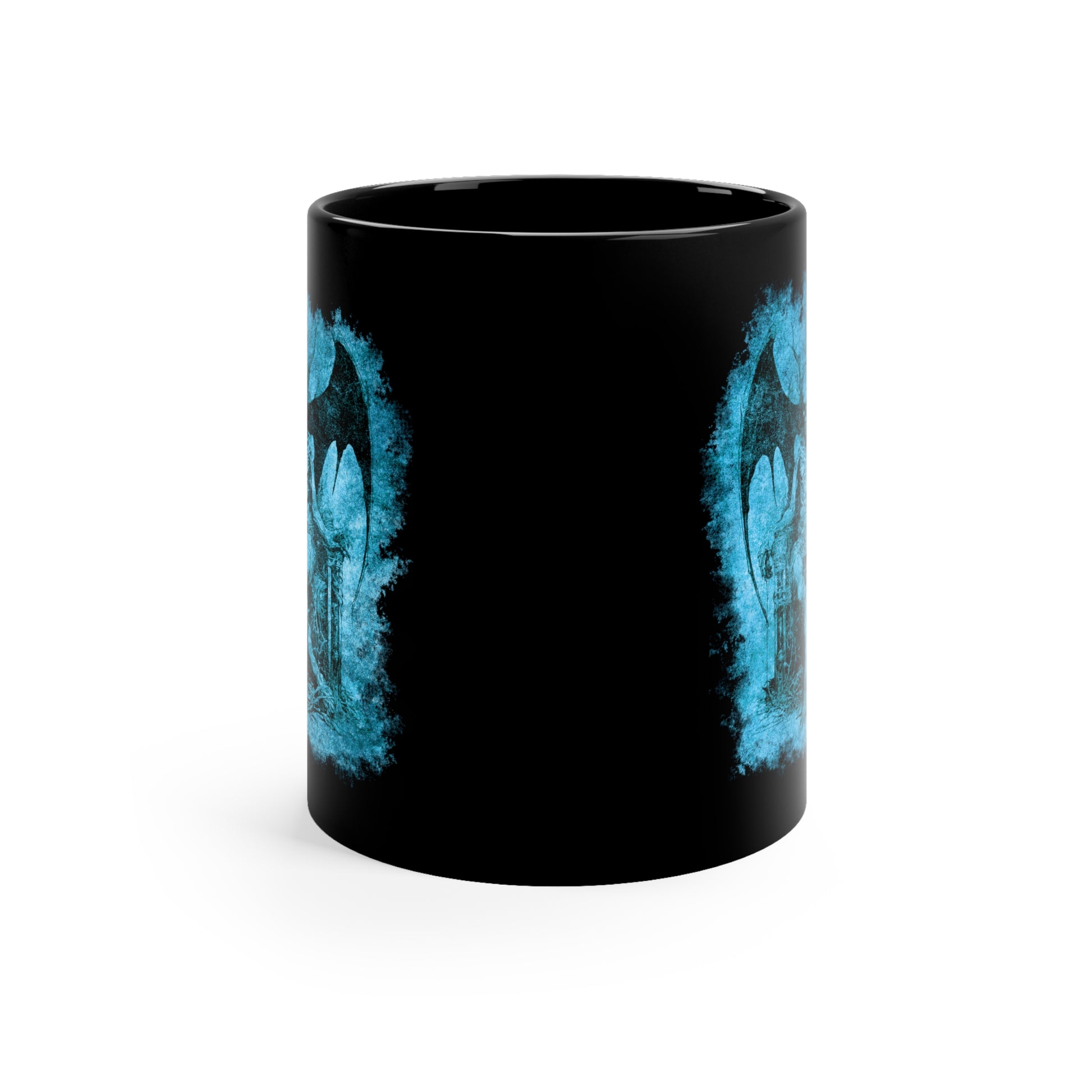 Mug Devil on his Throne in Hell in Blue - Frogos Design