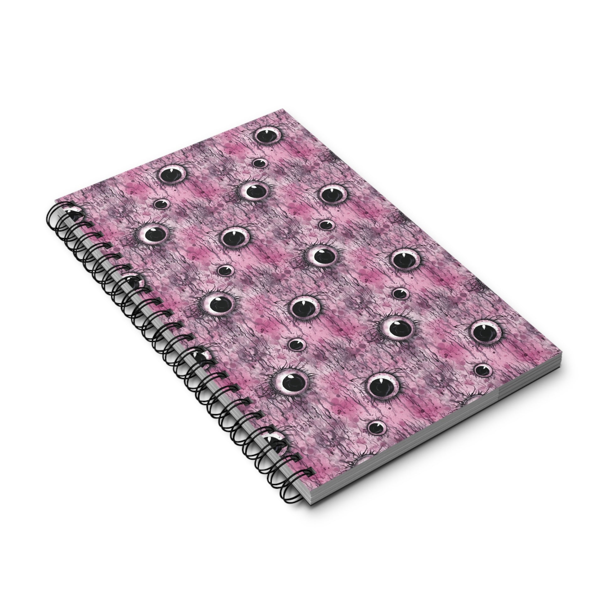 Spiral Notebook Creepy Pinky Eyes - Frogos Design