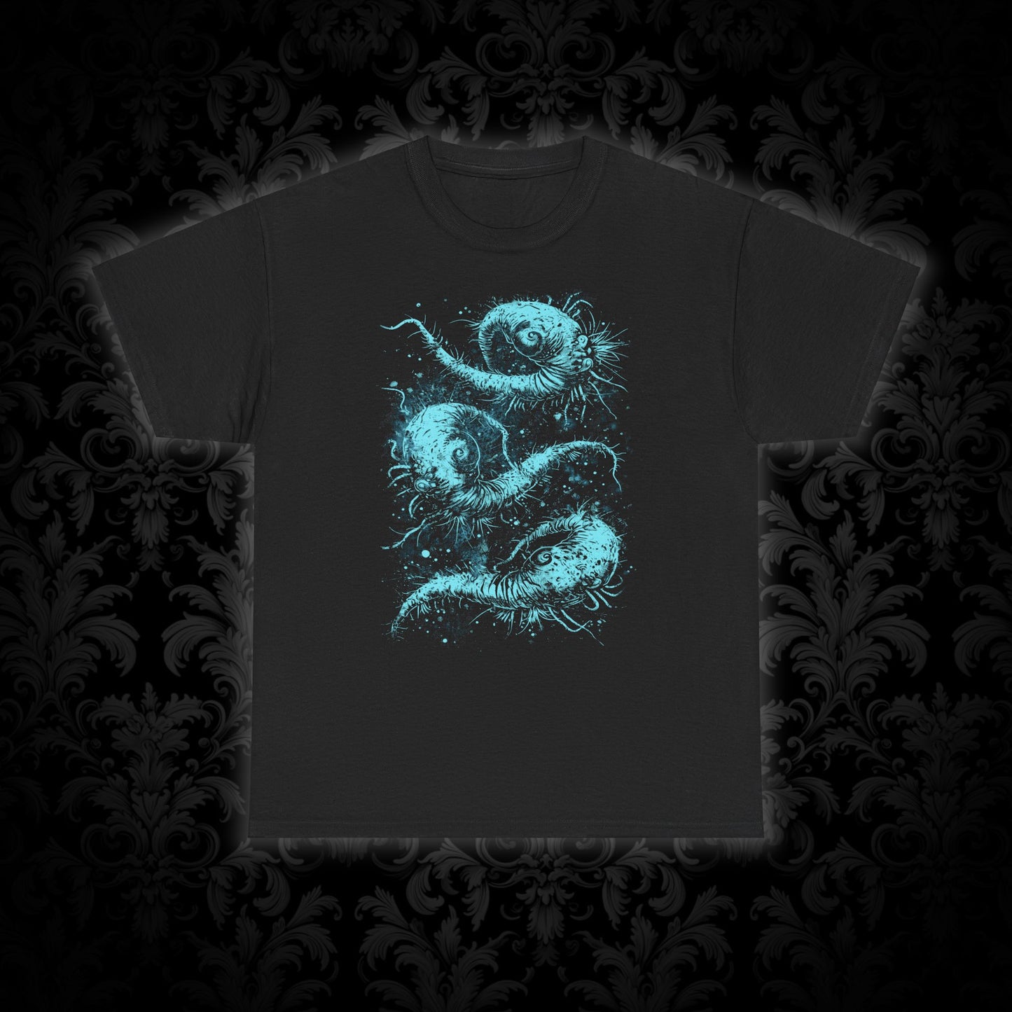 Unisex T-shirt Cosmic Worms in Blue