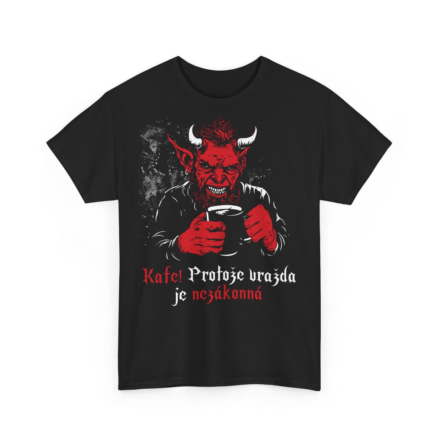 Unisex T-shirt Coffee Devil in Red CZ Edition