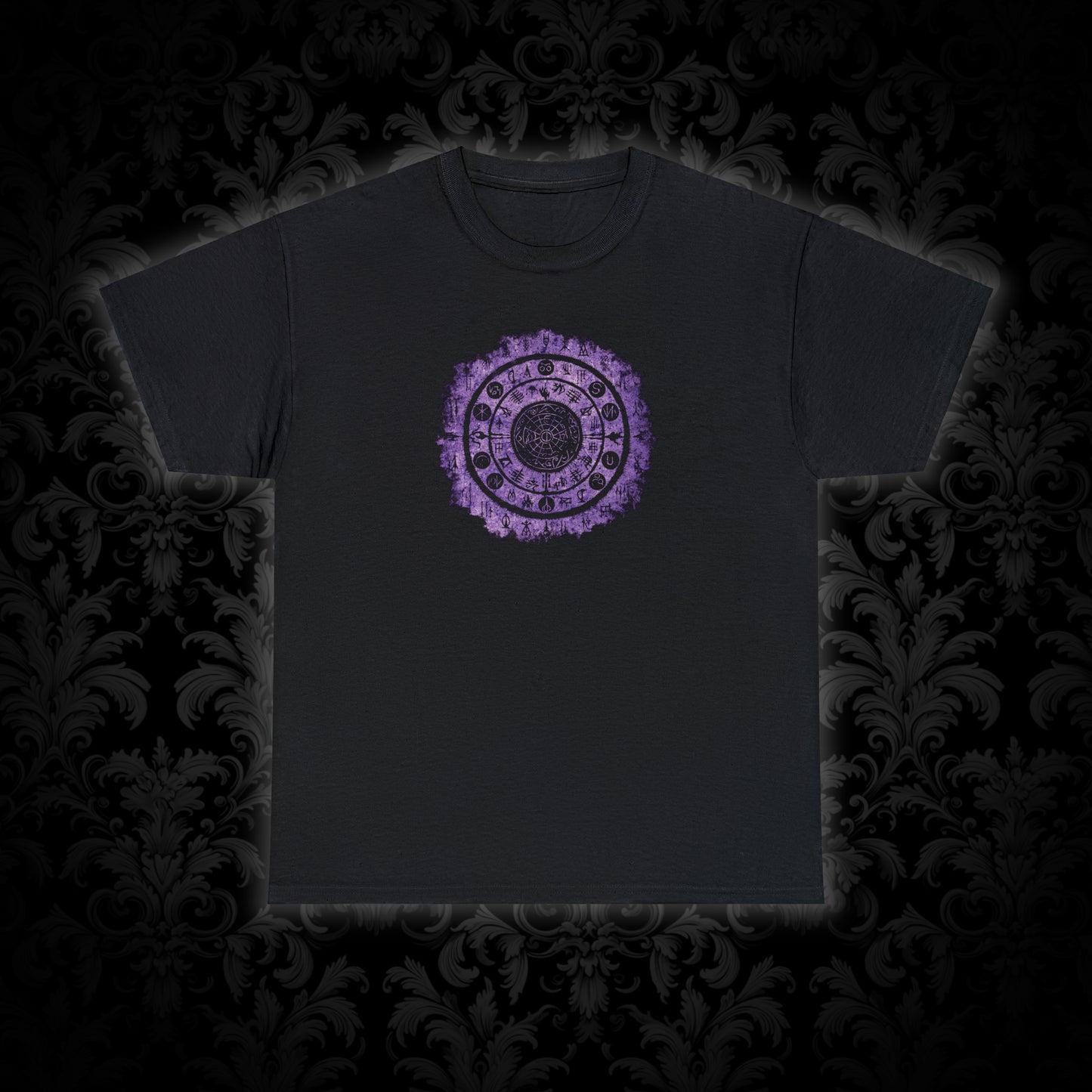 Unisex T-shirt Witchcraft Seal in Purple - Frogos Design