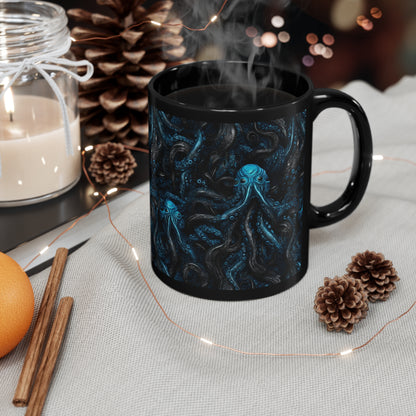 Mug Blue Tentacles Horror - Frogos Design