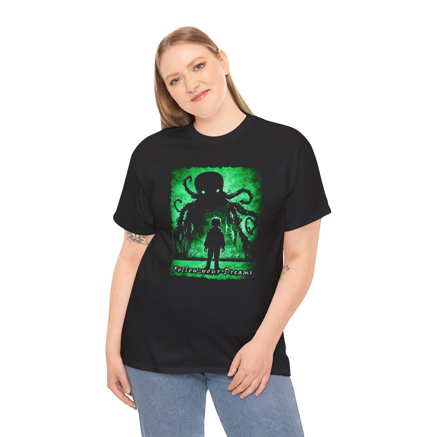 Unisex T-shirt Follow your Dreams in Green