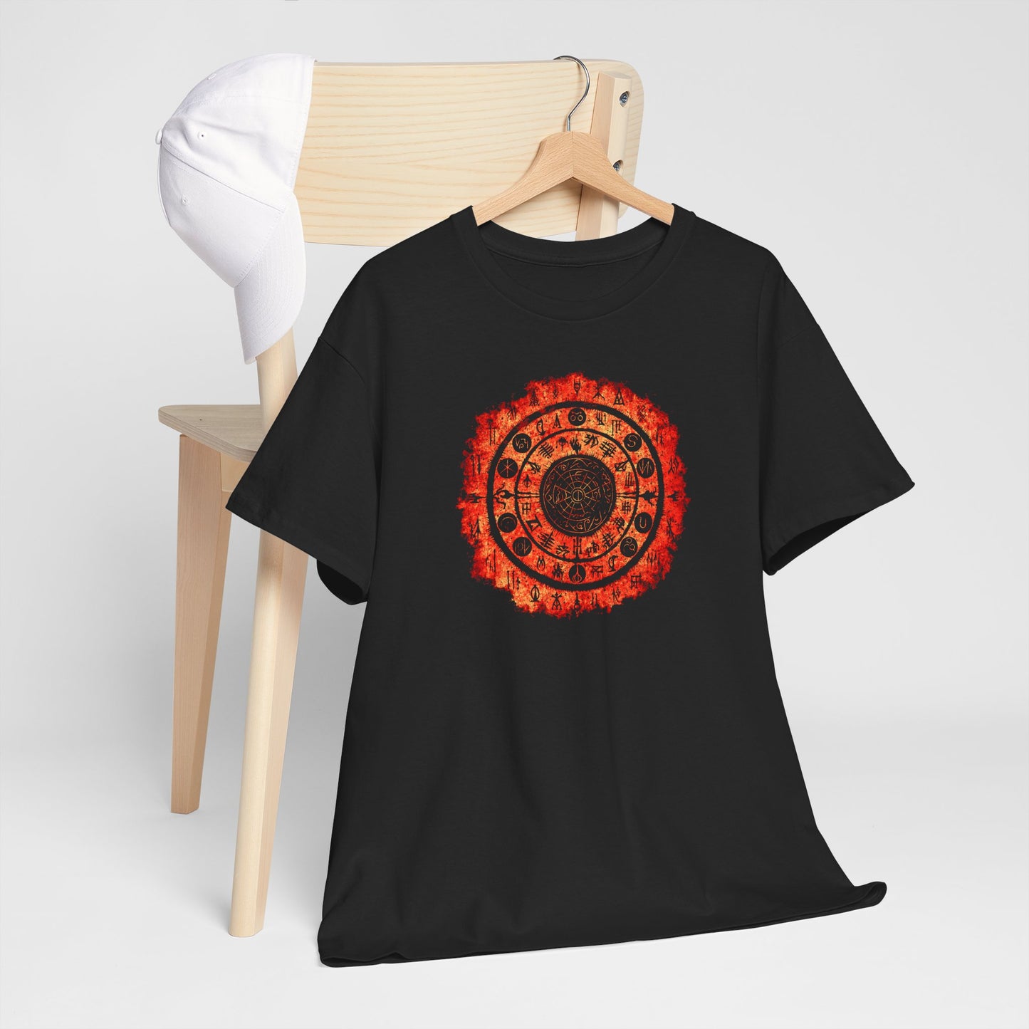 Unisex T-shirt Witchcraft Seal in Orange