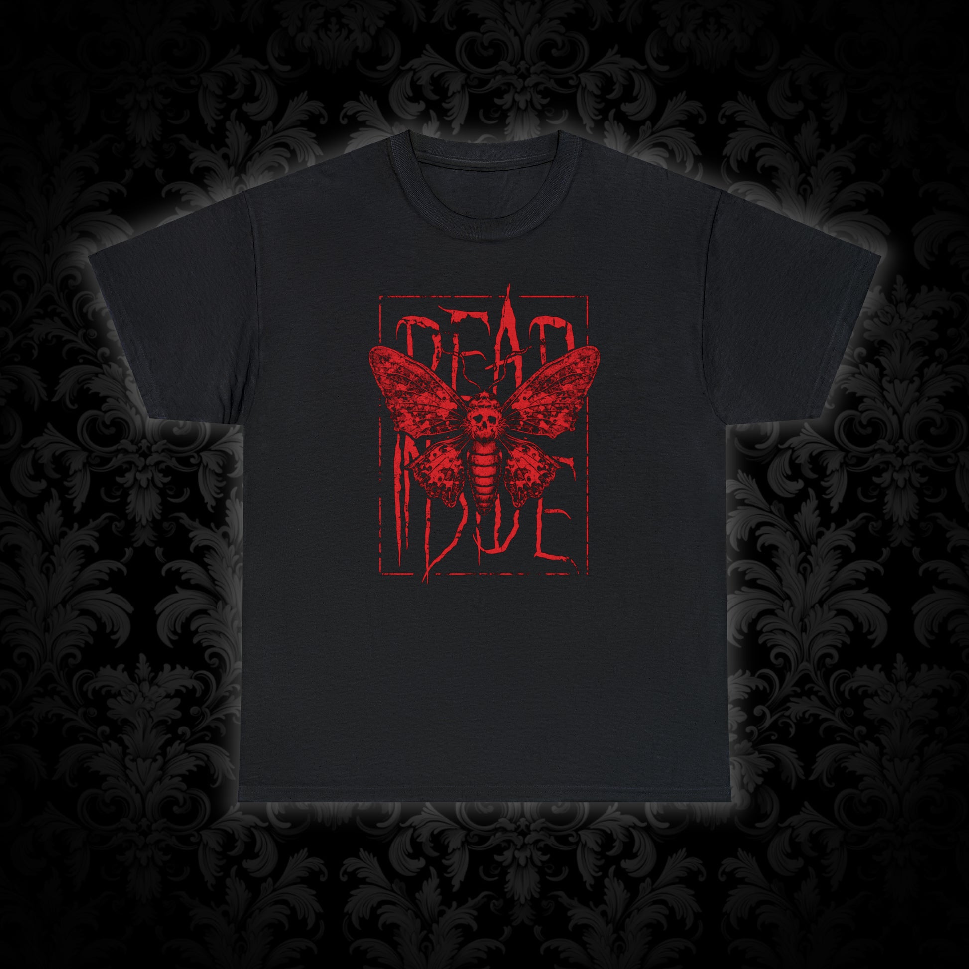 Unisex T-shirt Dead Inside in Red - Frogos Design