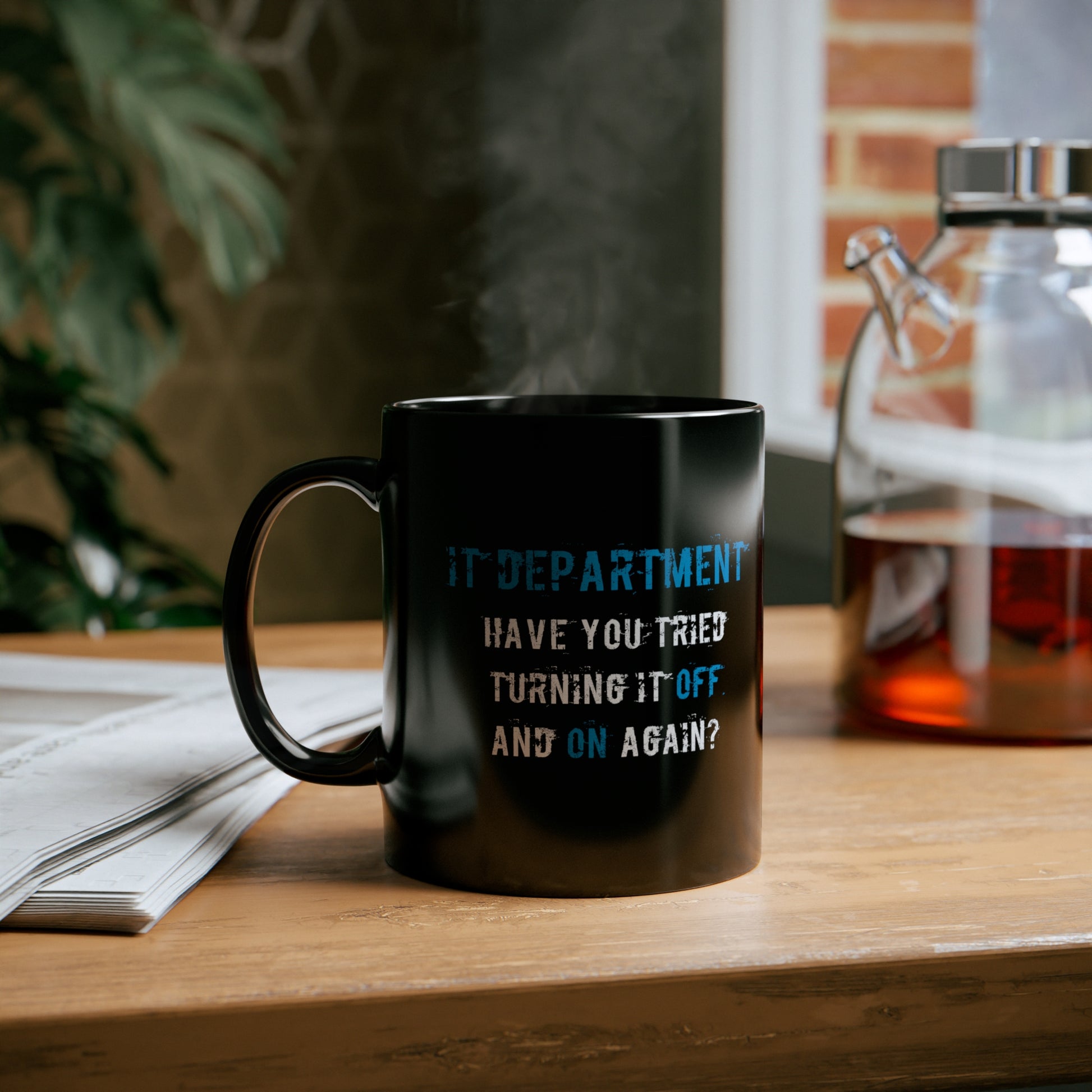 Mug IT Support in Blue - Frogos Design