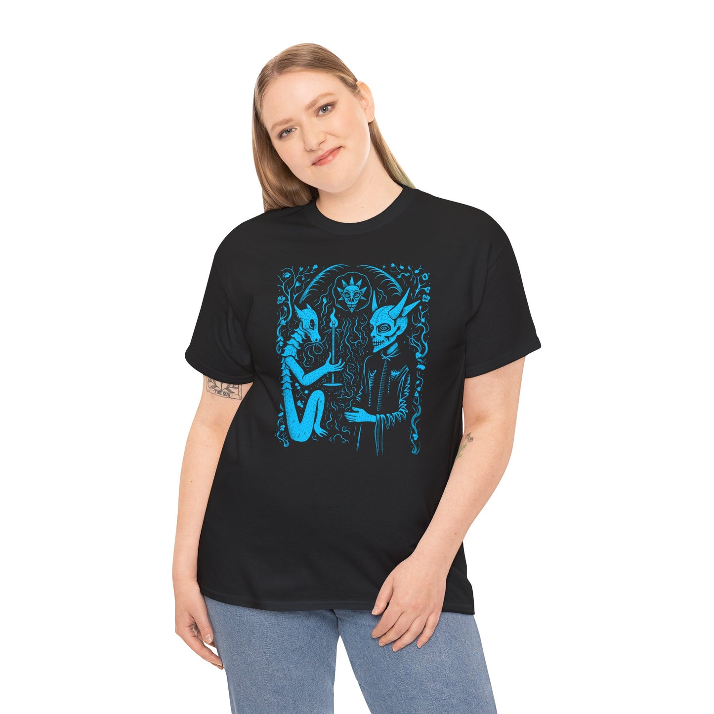 Unisex T-shirt Pact with the Devil in Blue