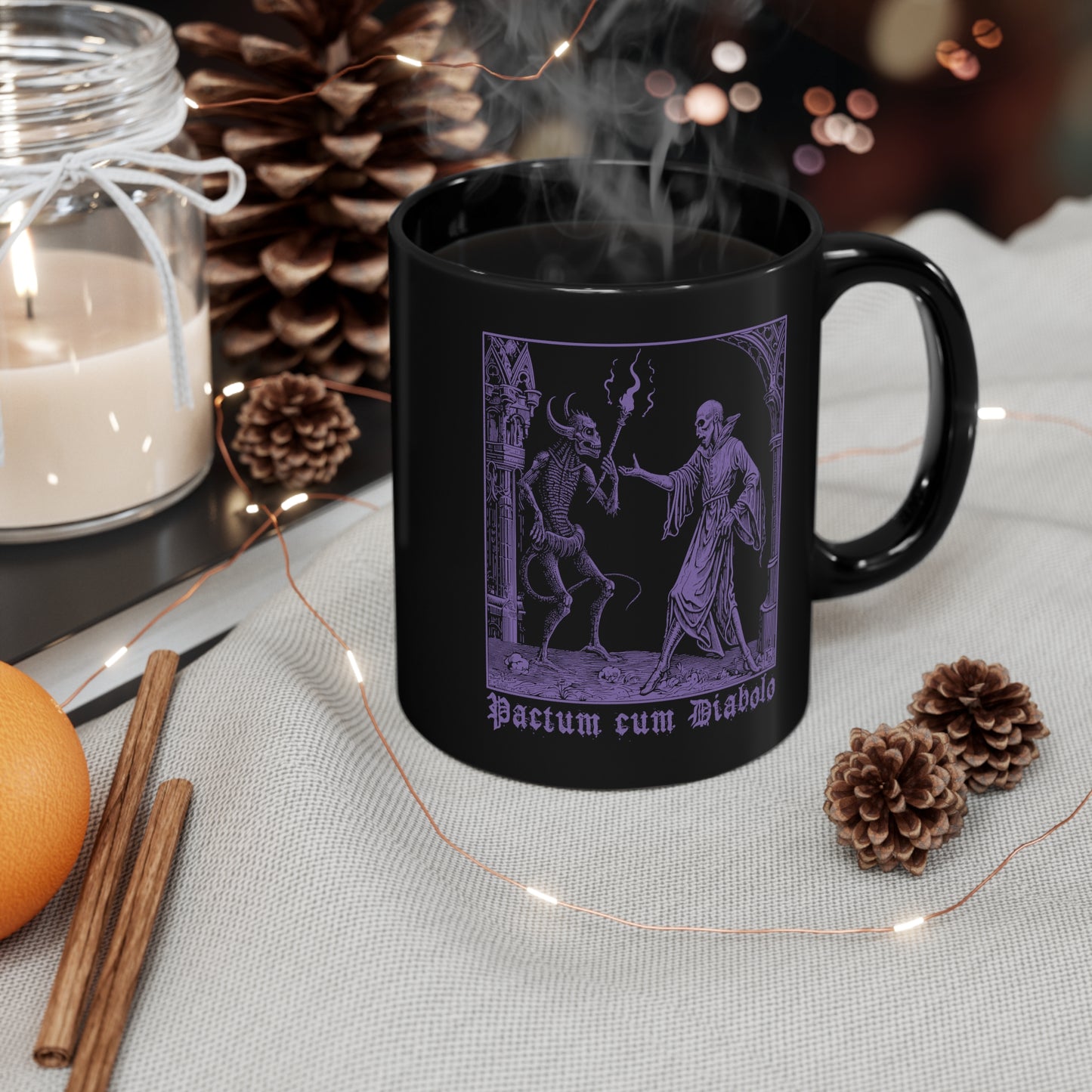 Mug Pactum cum Diabolo in Purple - Frogos Design