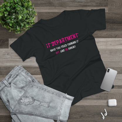 Women's T-shirt IT Support in Pink