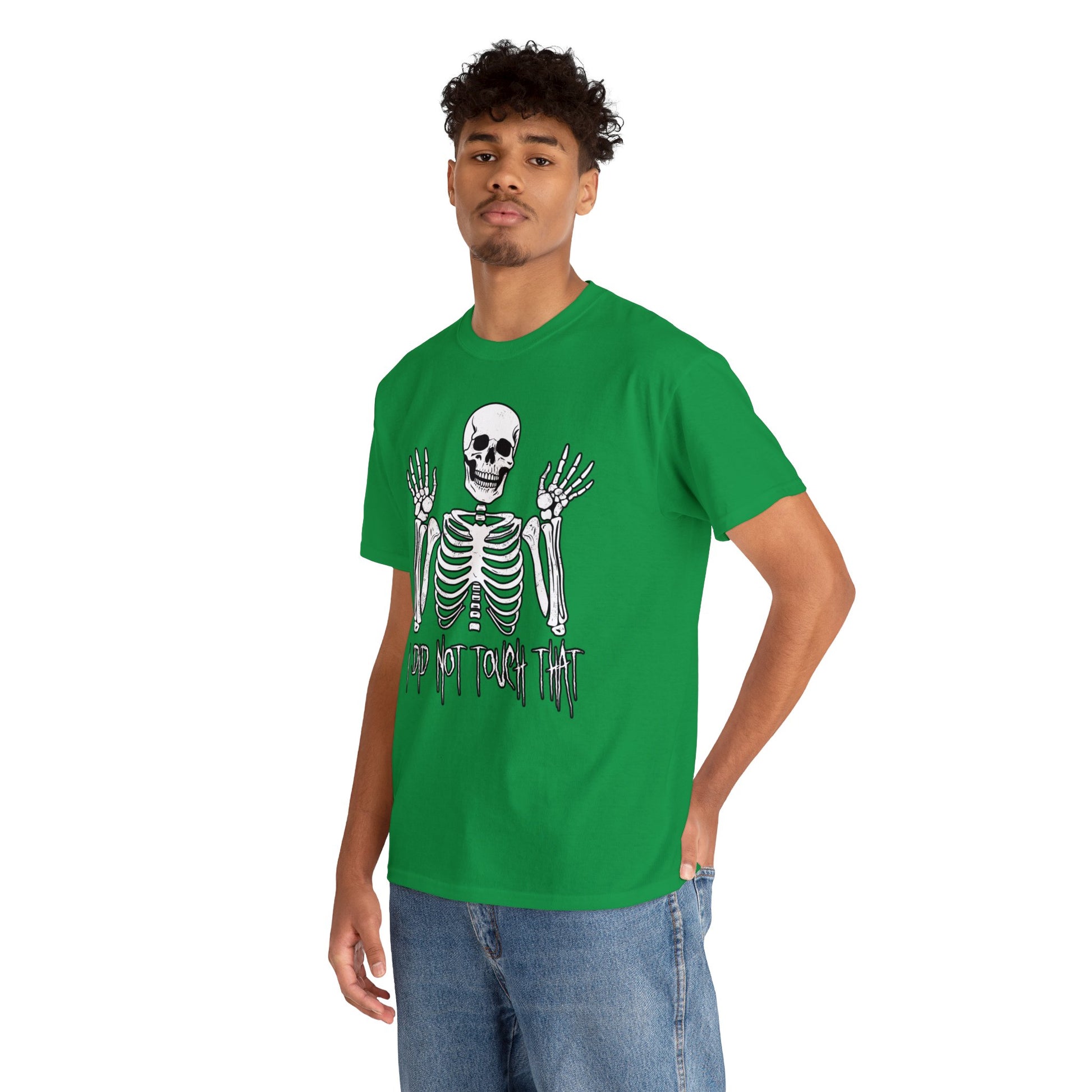 Unisex T-shirt Skelly did not touch that - Frogos Design