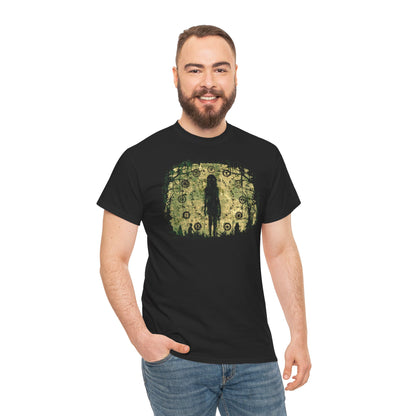 Unisex T-shirt Evil is here in green