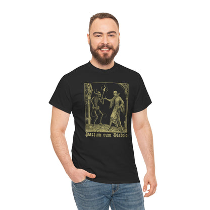 Unisex T-shirt Pactum cum Diabolo in Beige