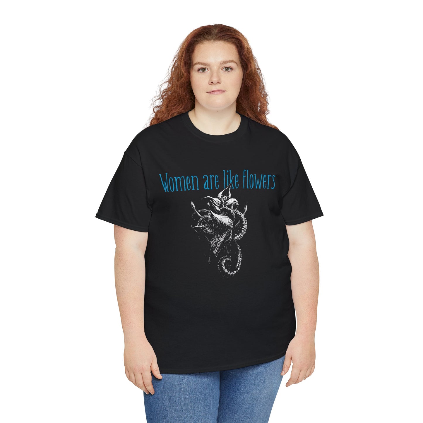 Unisex T-shirt Women are like Flowers in Blue