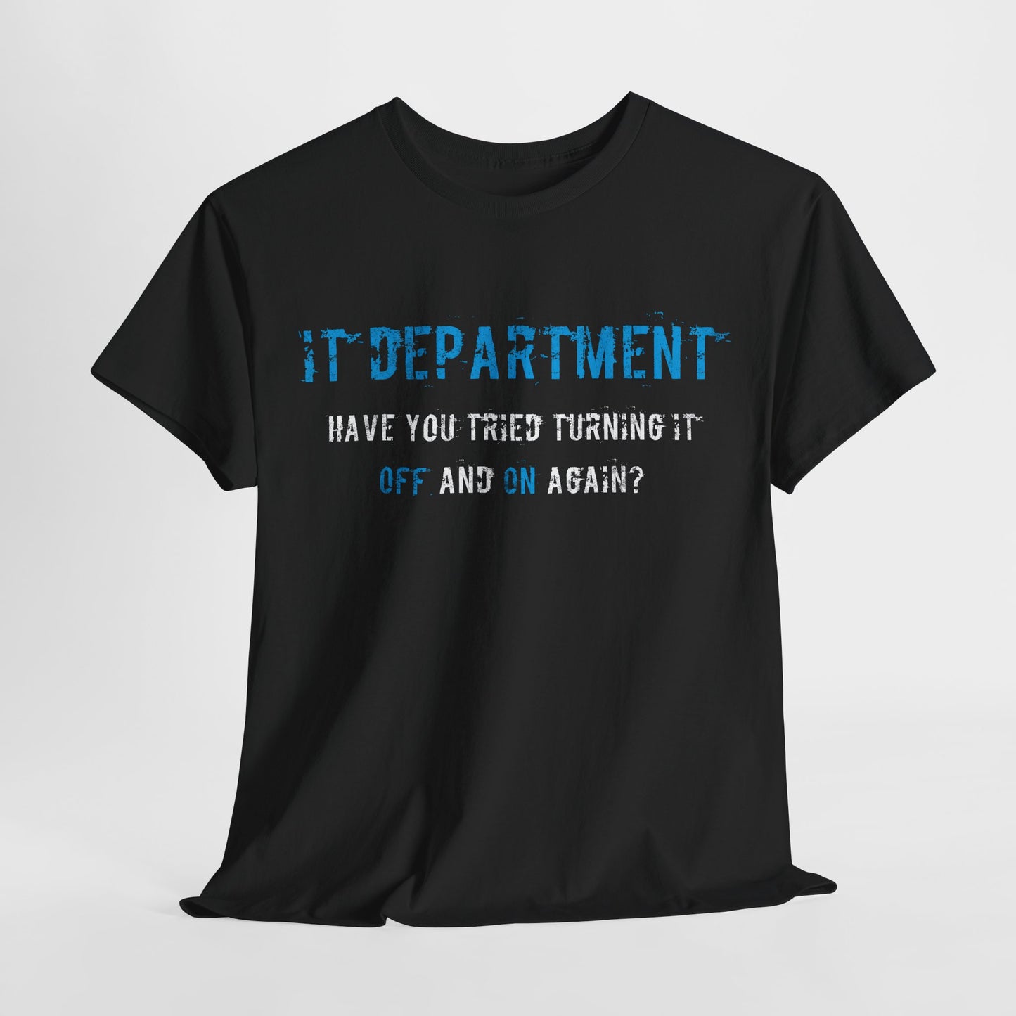 Unisex IT T-shirt for IT support in Blue