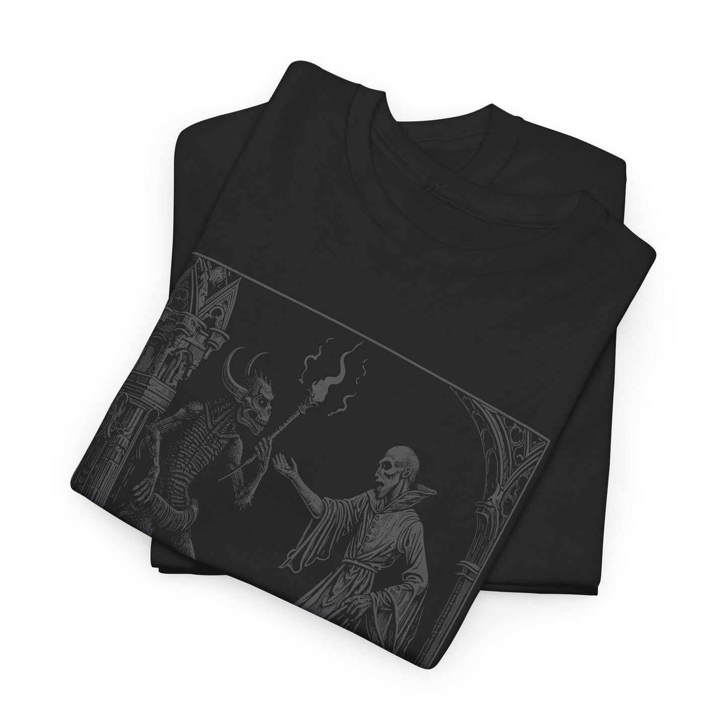 Unisex T-shirt Pactum cum Diabolo in Grey