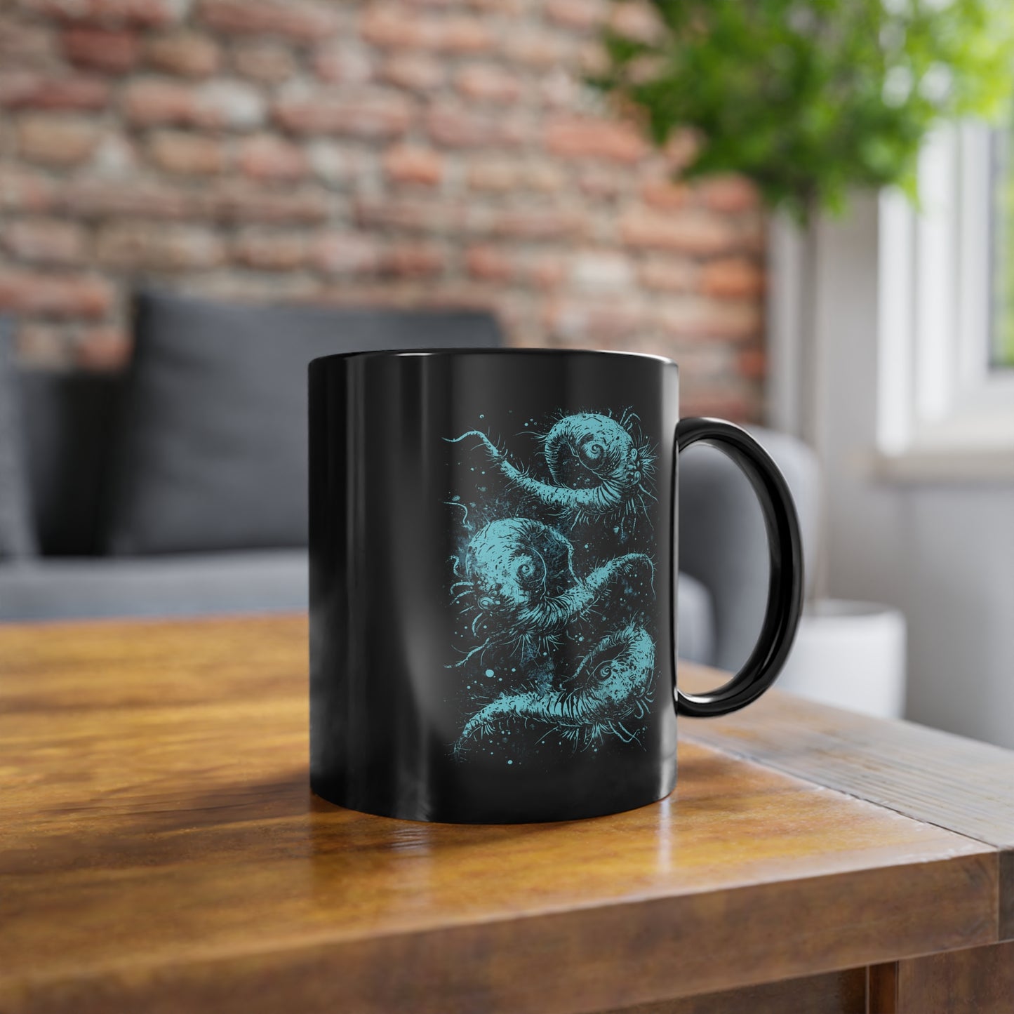 Mug Cosmic Worms in Blue