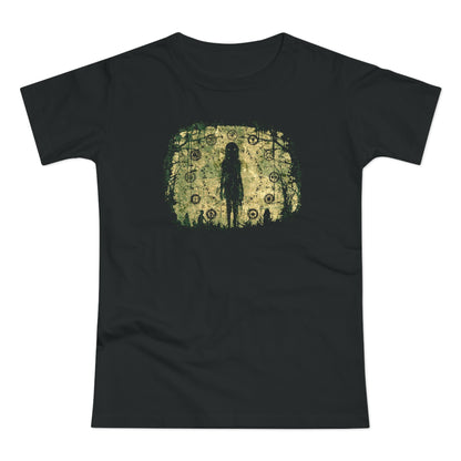 Women's T-shirt Evil is Here in Green