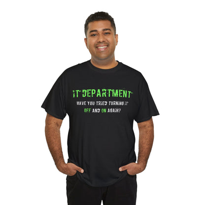 Unisex IT T-shirt for IT support in Green