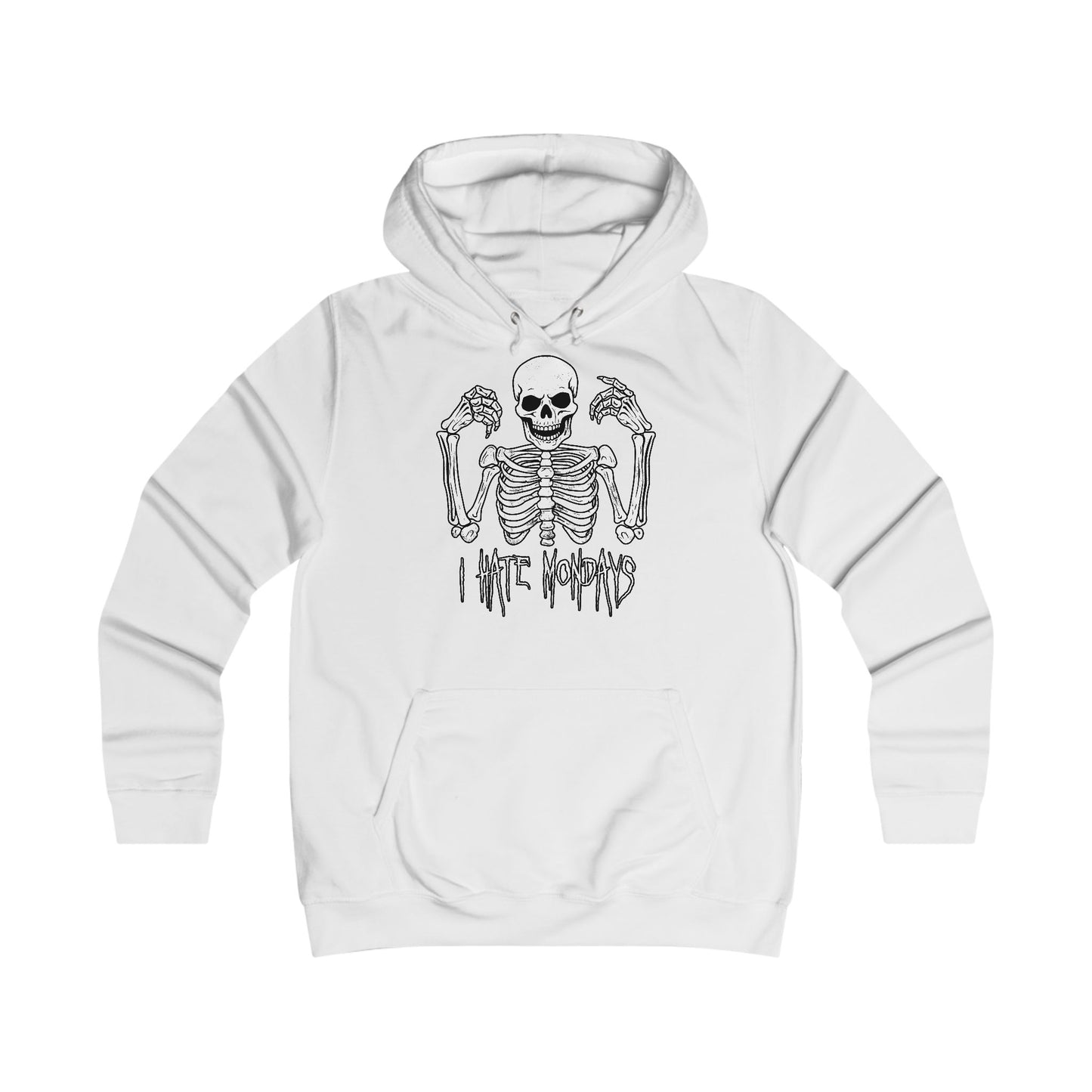 Girlie Hoodie Skelly hates Mondays