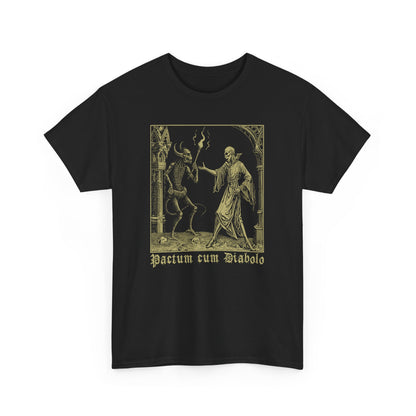 Unisex T-shirt Pactum cum Diabolo in Beige