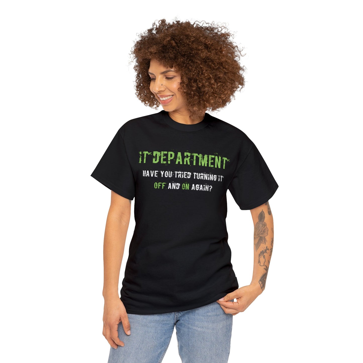 Unisex IT T-shirt for IT support in Green - Frogos Design