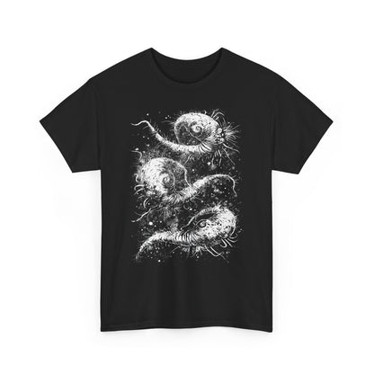 Unisex T-shirt Cosmic Worms in White