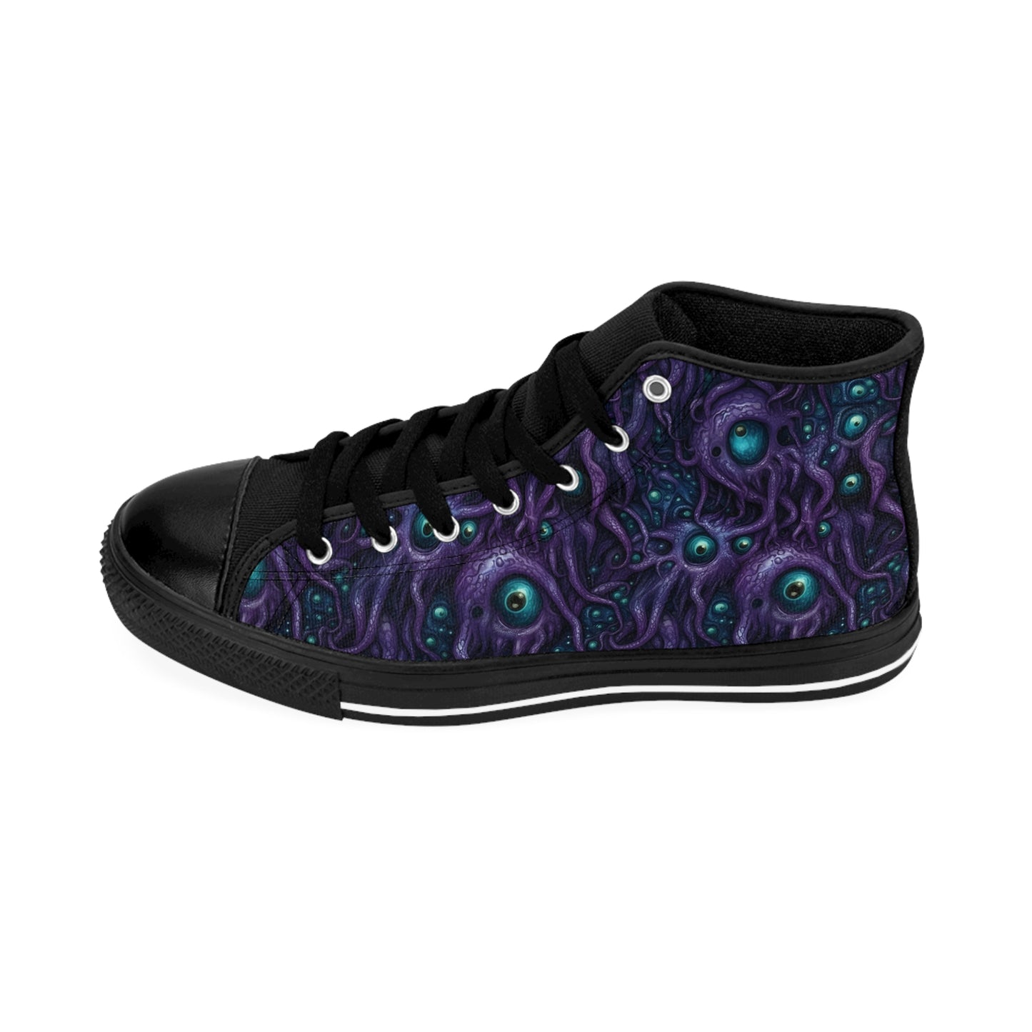 Classic sneakers Purple Tentacloid with Eyes - Frogos Design