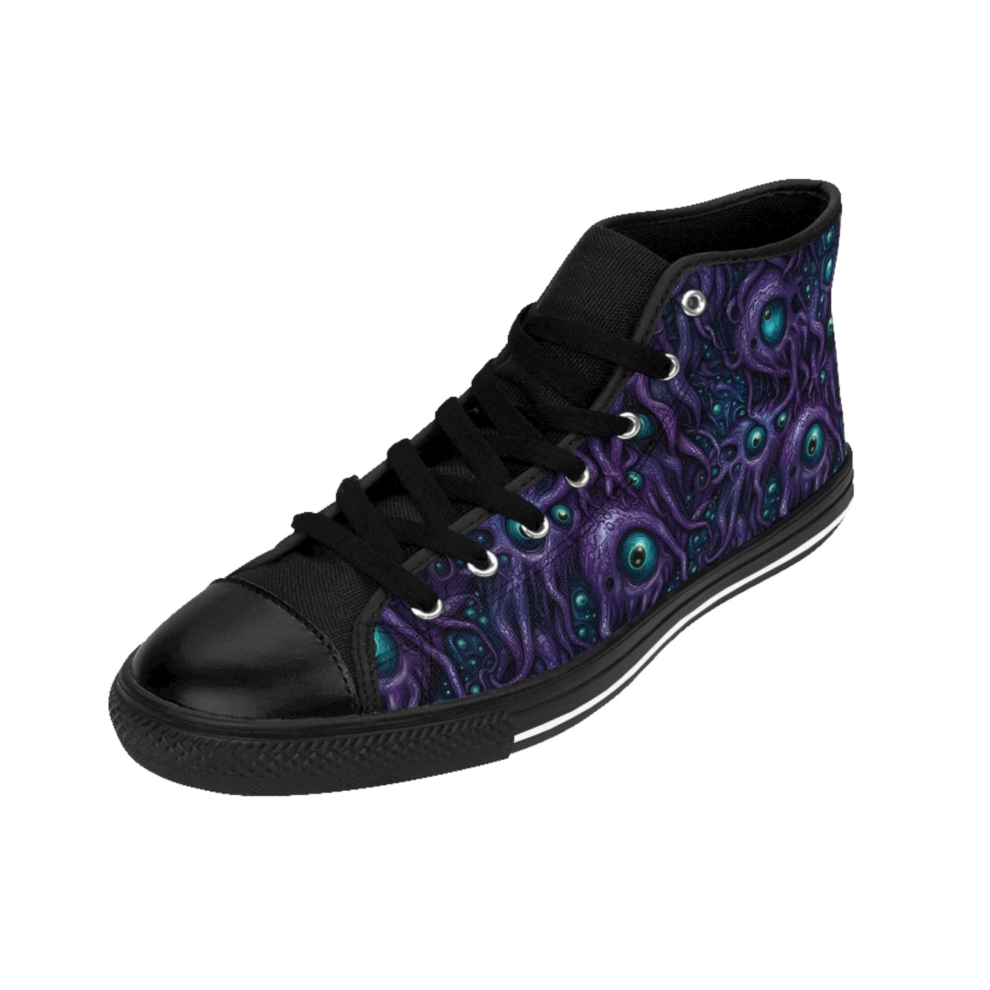 Classic sneakers Purple Tentacloid with Eyes - Frogos Design