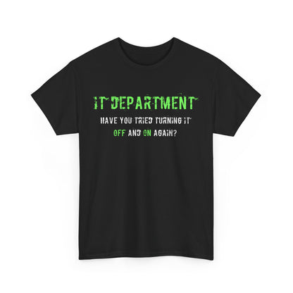 Unisex IT T-shirt for IT support in Green