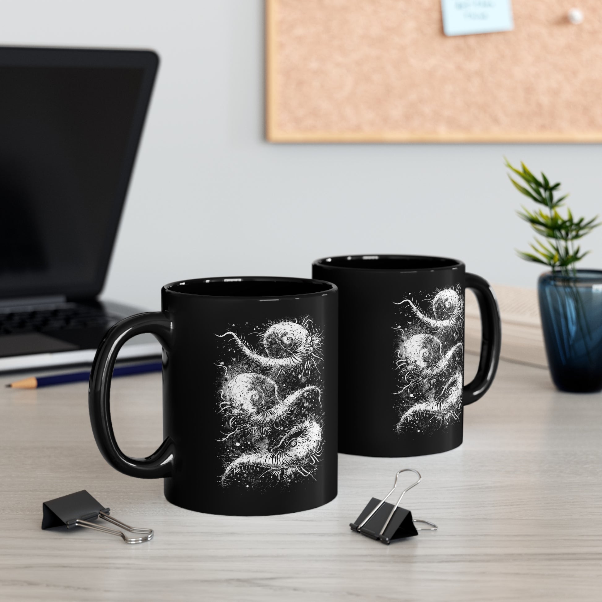 Mug Cosmic Worms in White - Frogos Design