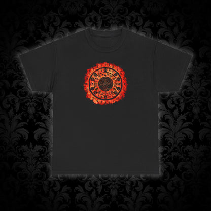 Unisex T-shirt Witchcraft Seal in Orange