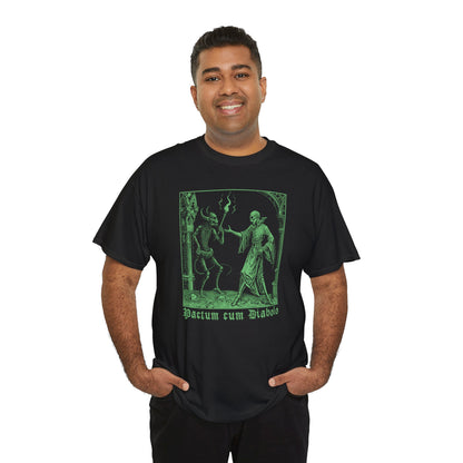 Unisex T-shirt Pactum cum Diabolo in Green