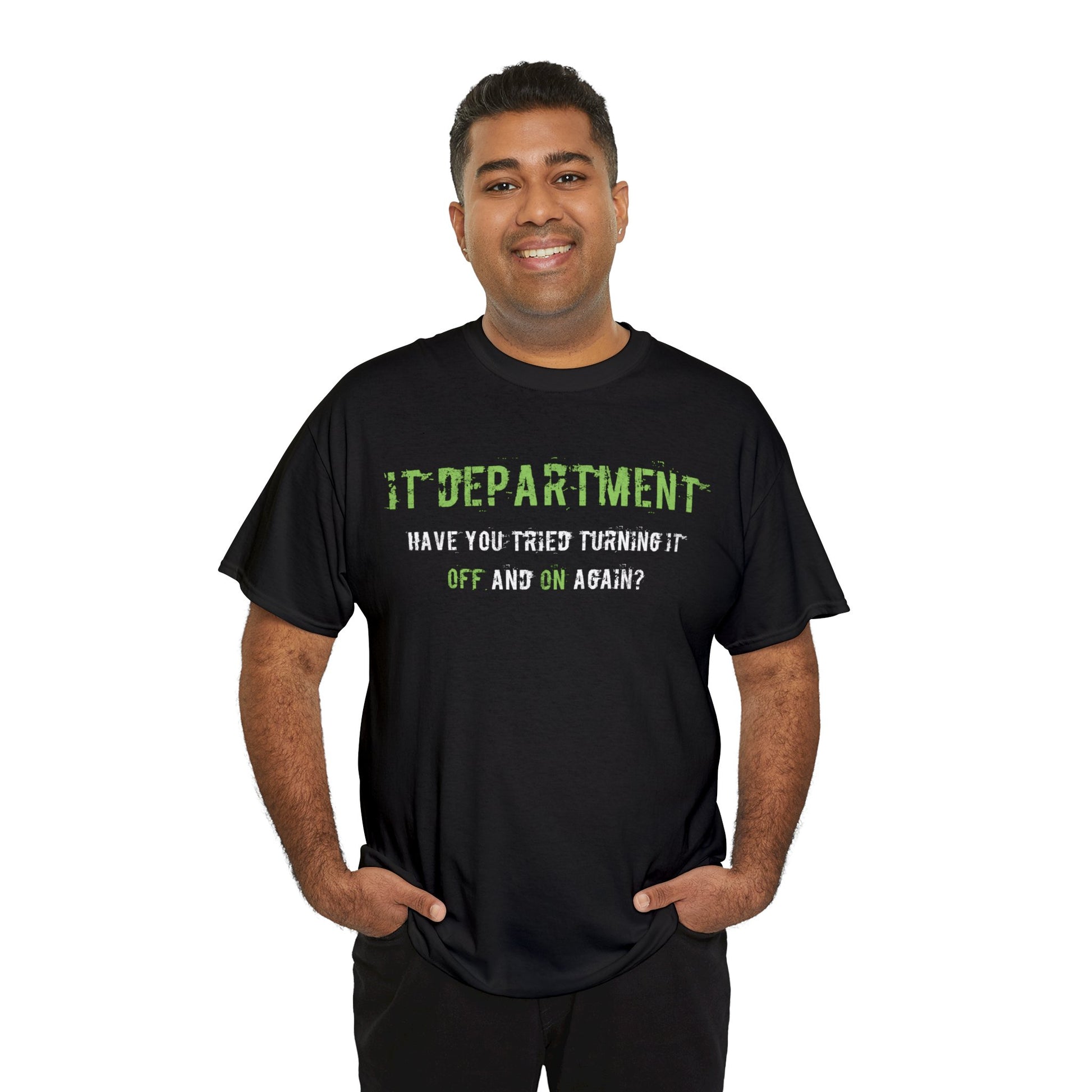 Unisex IT T-shirt for IT support in Green - Frogos Design