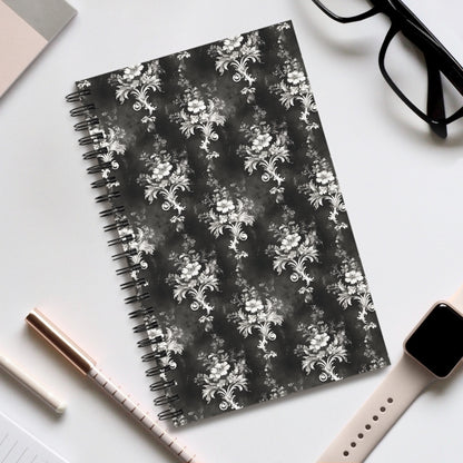 Spiral Notebook Grey Boudoire - Frogos Design