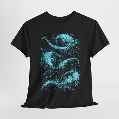 Unisex T-shirt Cosmic Worms in Blue