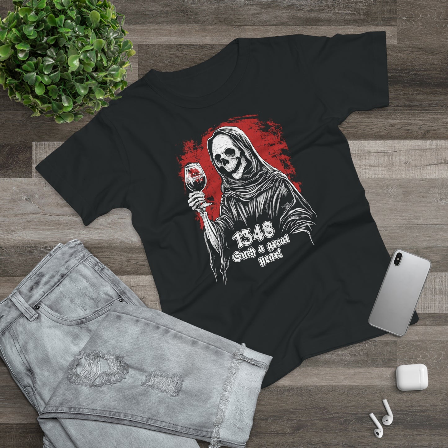 Women's T-shirt Grim Reaper 1348 Such a great year