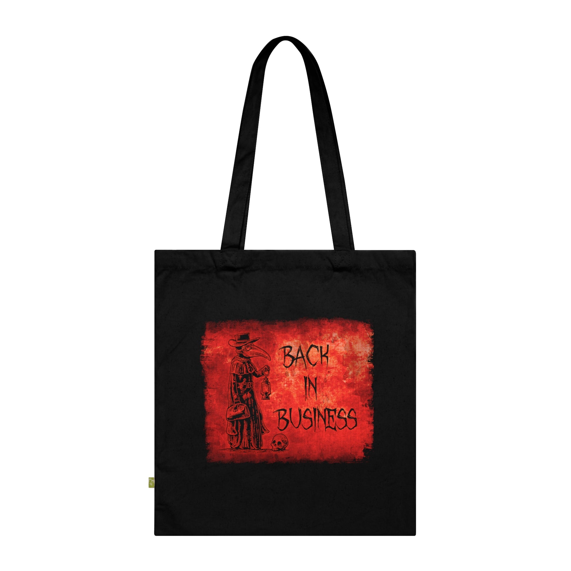 Tote Bag Back in Business in Red - Frogos Design