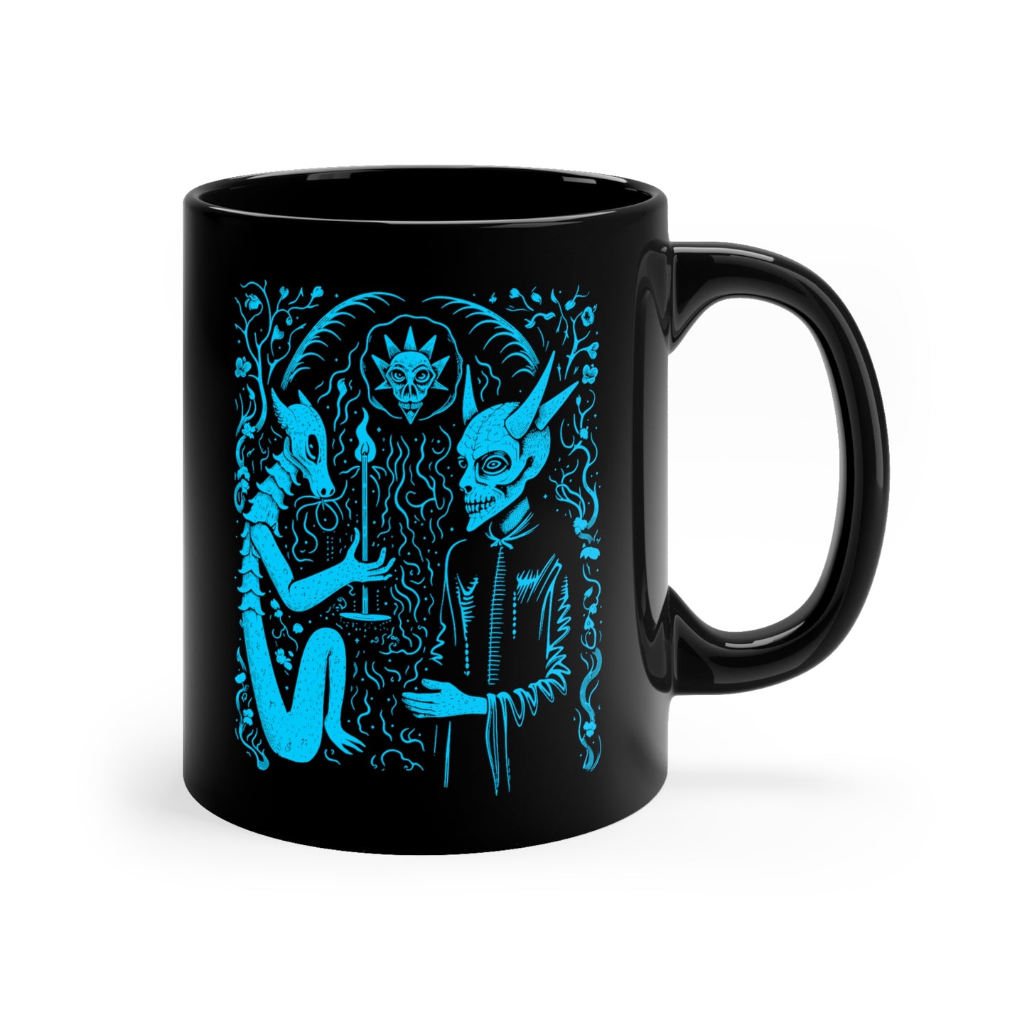 Mug Devil Pact with the Devil in Blue - Frogos Design