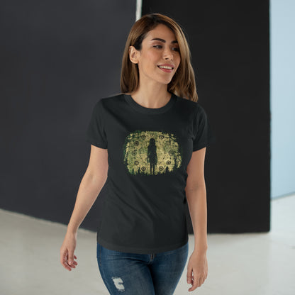 Women's T-shirt Evil is Here in Green