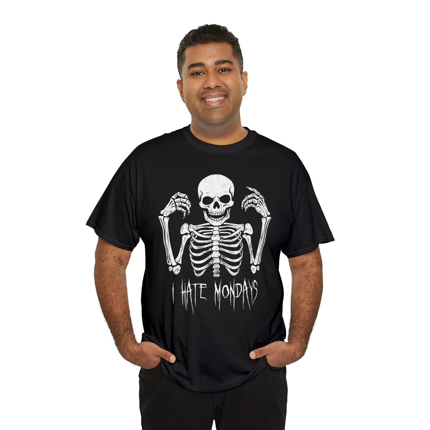 Unisex T-shirt Skelly hates Mondays - Frogos Design