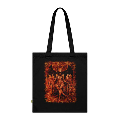 Tote Bag Devil on his Throne in Orange - Frogos Design