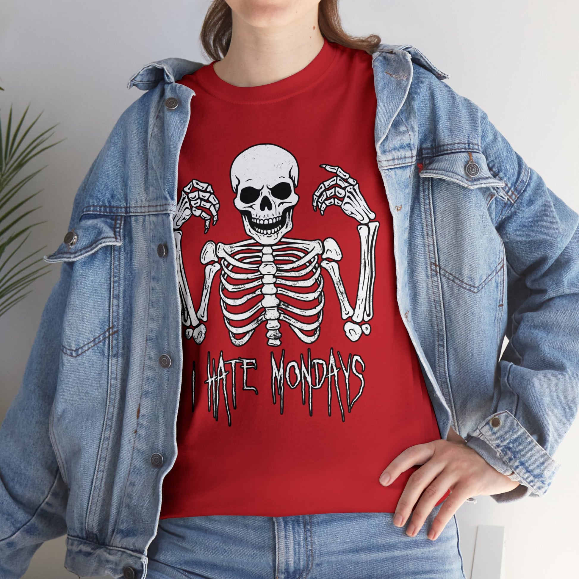 Unisex T-shirt Skelly hates Mondays - Frogos Design