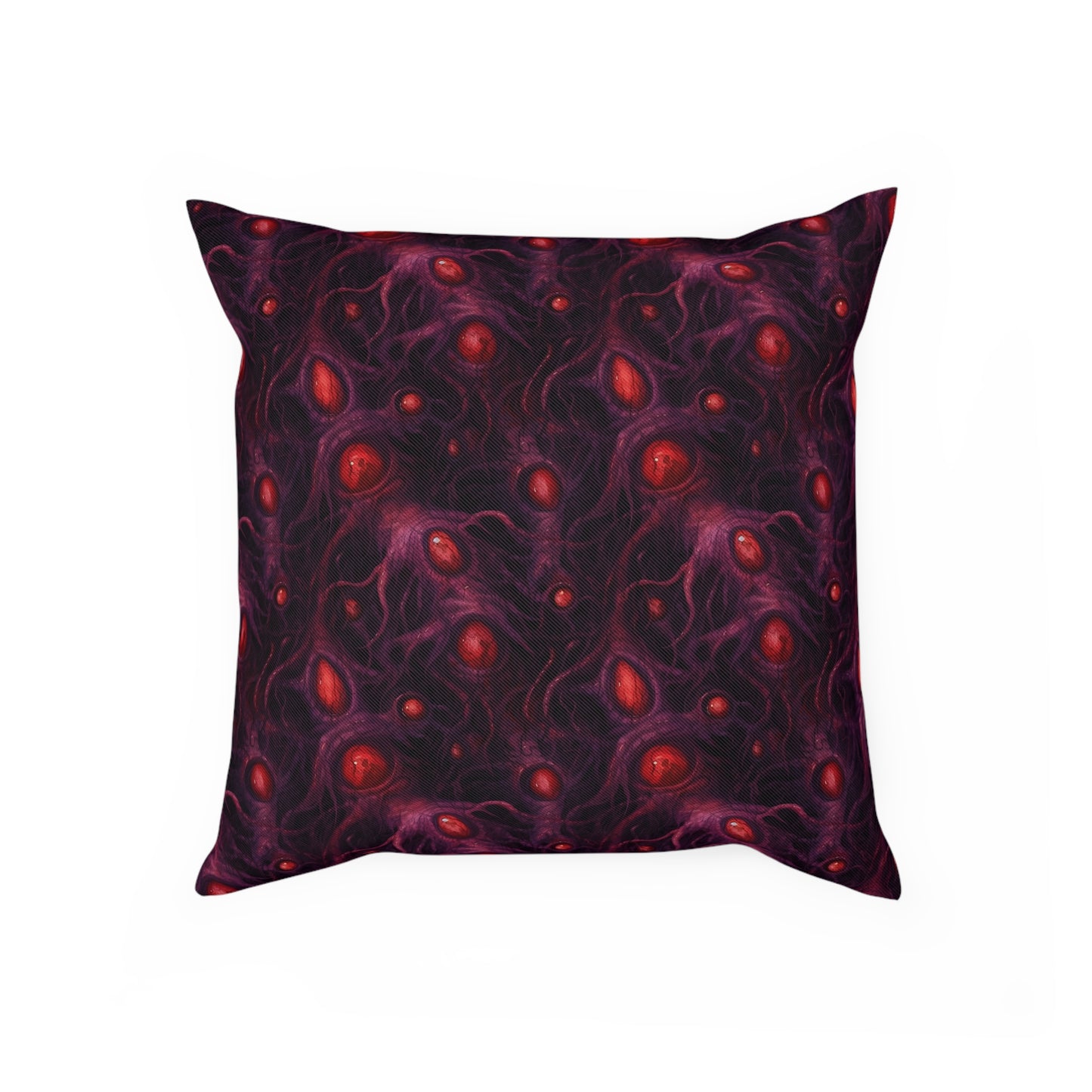 Cushions Horror Eyes of Purple Void - Frogos Design