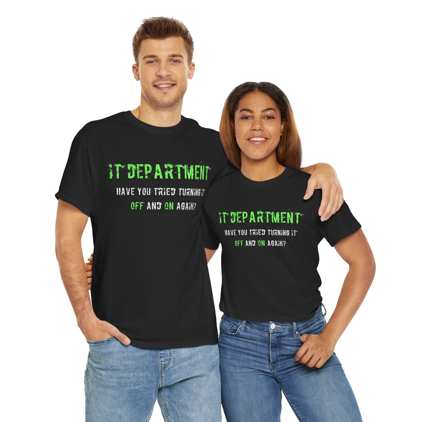 Unisex IT T-shirt for IT support in Green