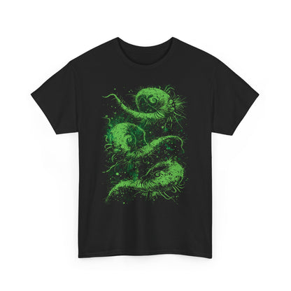 Unisex T-shirt Cosmic Worms in Green