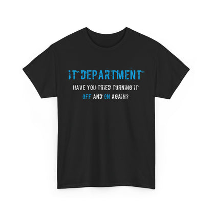 Unisex IT T-shirt for IT support in Blue