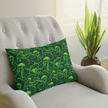 Cushions Greeny Tentacles Horror - Frogos Design